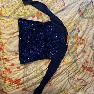 Mini boden navy sequence long sleeve shirt